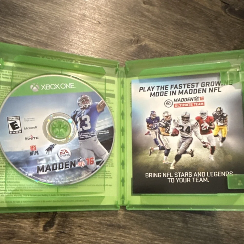 EA Sports Madden NFL 16 & 17 Xbox One Game Online Multiplayer E 2015-16 NTSC-U/C